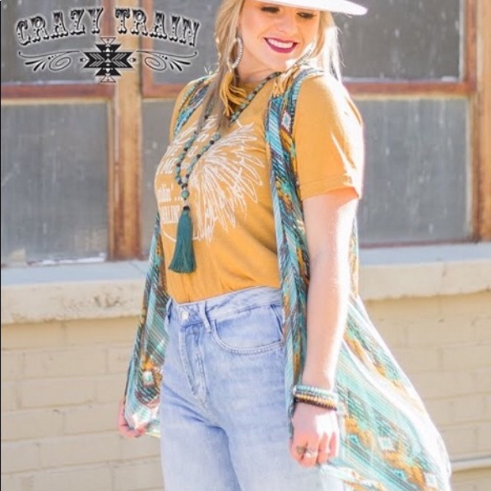 Crazy Train Mustang Mustard Vest